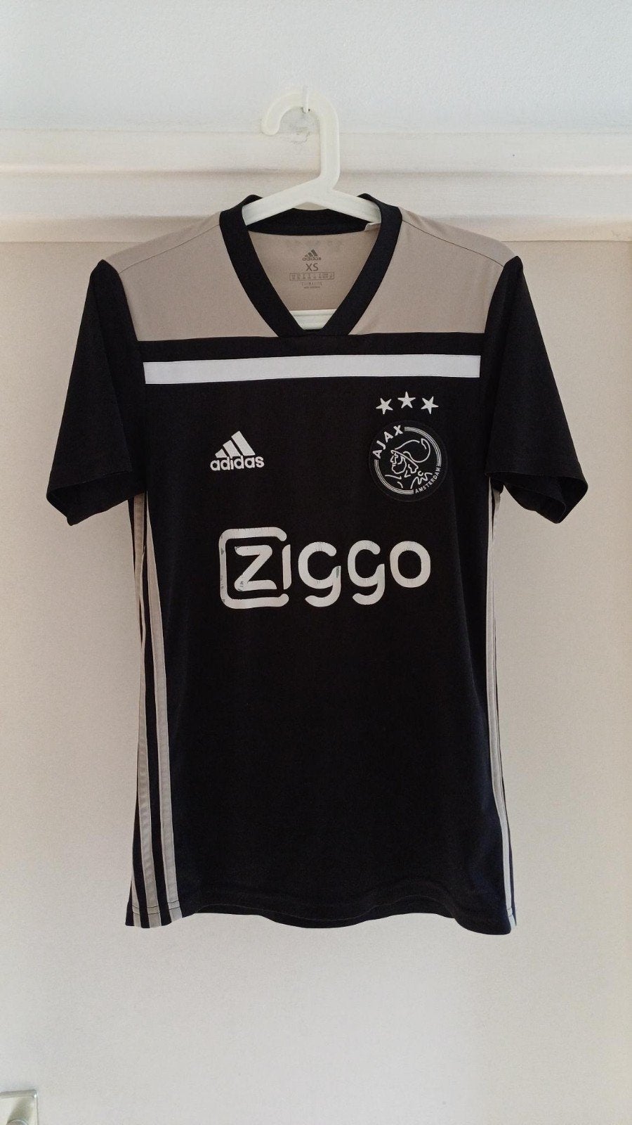 Adidas Ajax uitshirt 2018-19 XS, Sport en Fitness, Maat XS of kleiner, Ophalen of Verzenden, Gebruikt, Shirt