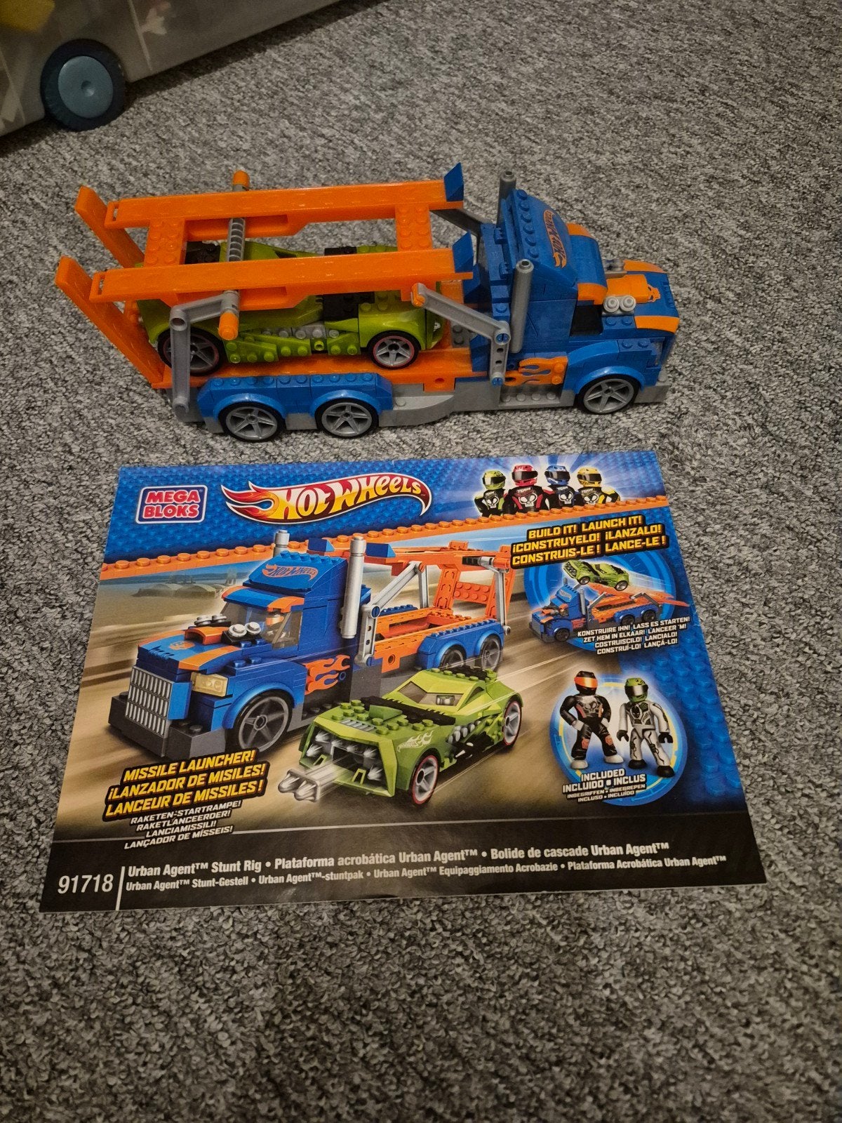 Mega Bloks Hot Wheels Urban Agent Stunt Rig, Ophalen of Verzenden, Zo goed als nieuw, Megabloks