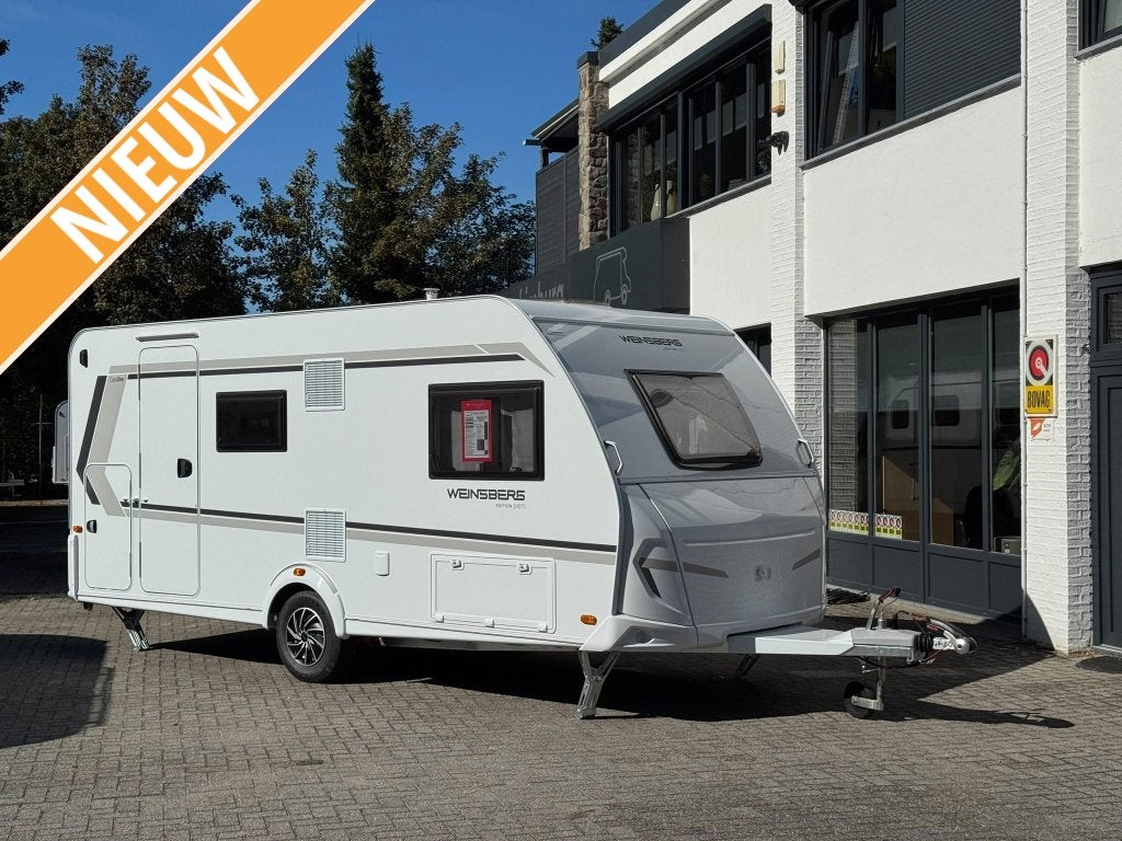 Weinsberg CaraOne Edition HOT 480 QDK , MODEL 2027, Caravans en Kamperen, Dwars-stapelbed, Treinzit, Particulier, 5 tot 6 meter