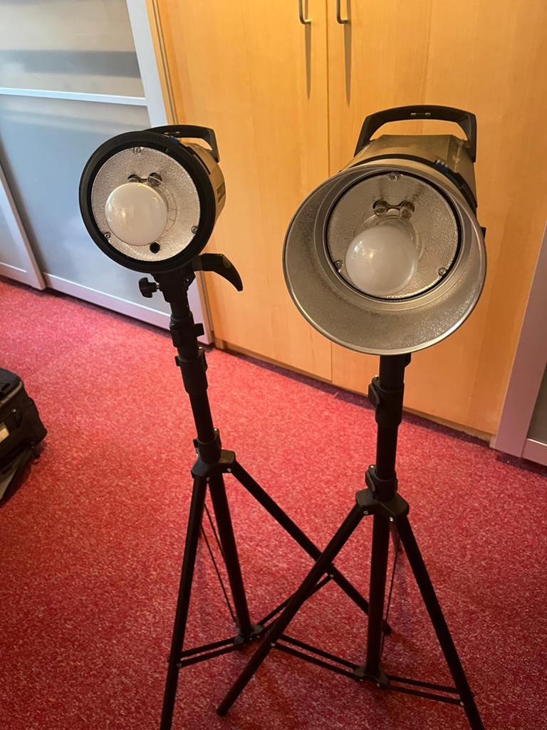 Elinchrom D-Lite RX 4 Studioflitsset met statieven, Ophalen, Zo goed als nieuw, Lamp of Flitsset