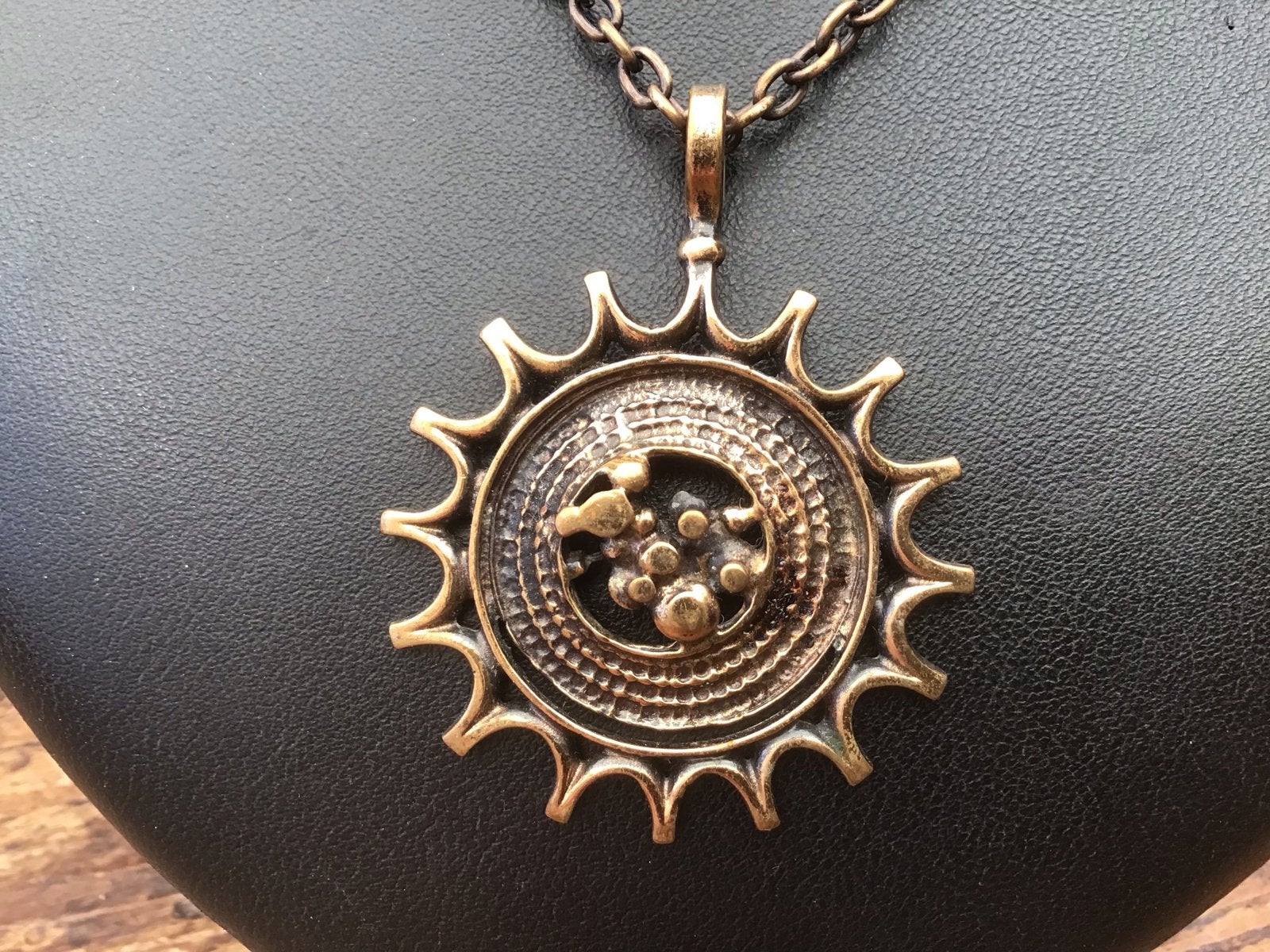 Modernistische bronzen ketting Jorma Laine Finland 1970, Ophalen of Verzenden