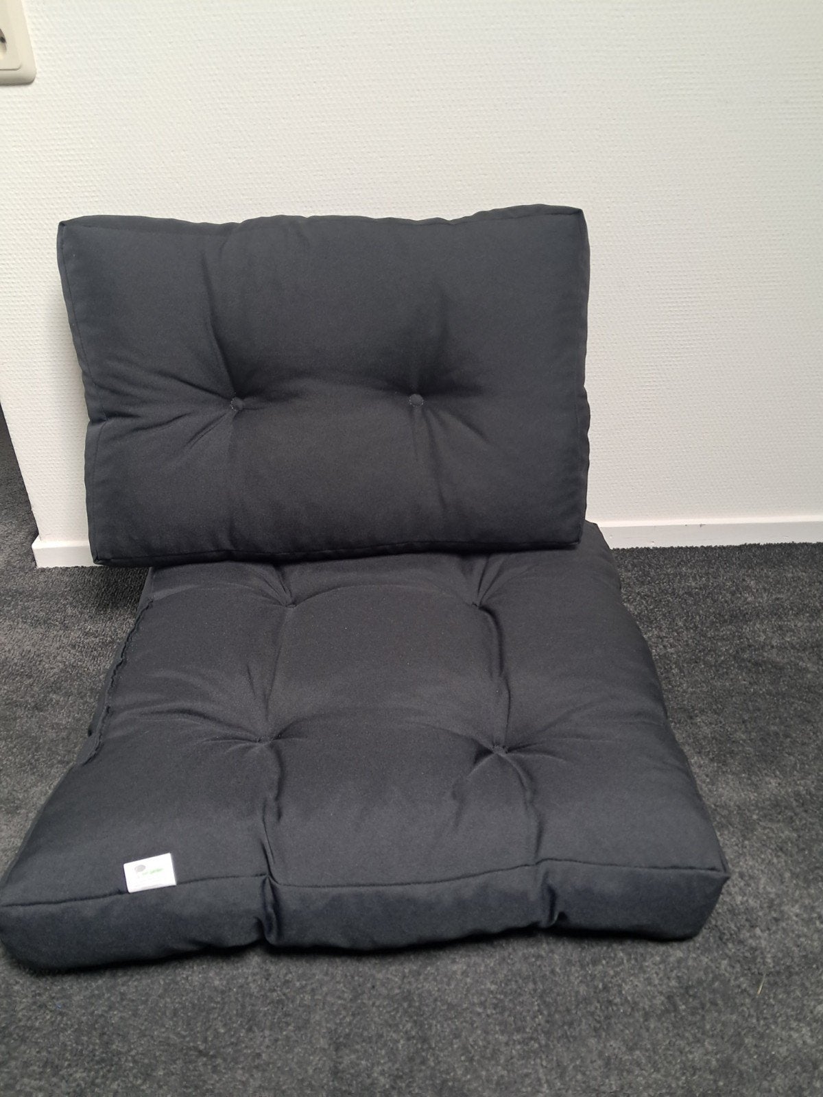 6 Lounge kussens donkergrijs, Tuin en Terras, Verzenden, Zo goed als nieuw
