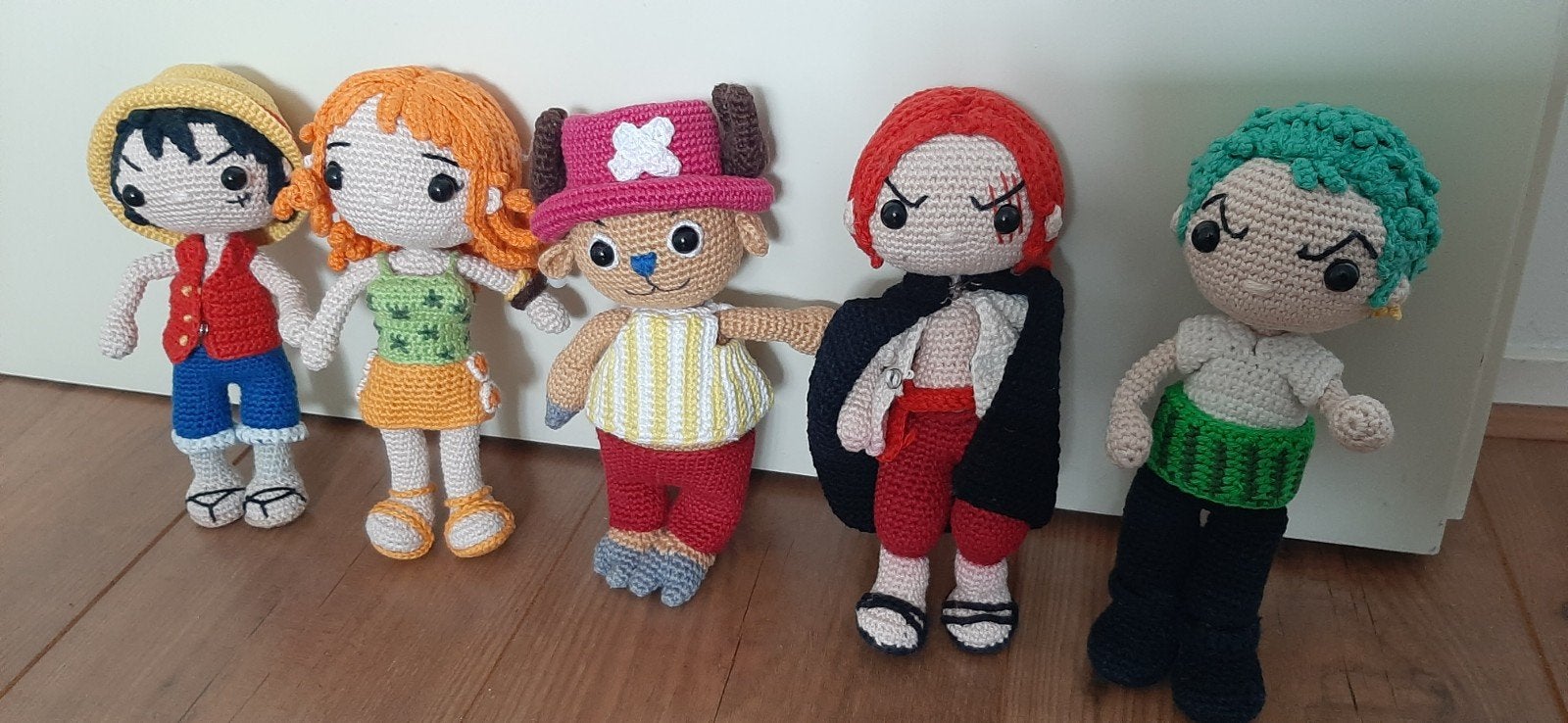 Handgemaakte One Piece Amigurumi Poppen - 18-20 cm, Kinderen en Baby's, Overige merken, Overige typen, Nieuw, Ophalen of Verzenden