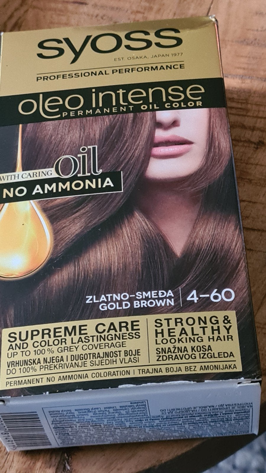 Syoss Oleo Intense Haarverf 4-60 Gold Brown (6 stuks), Ophalen, Nieuw, Overige typen