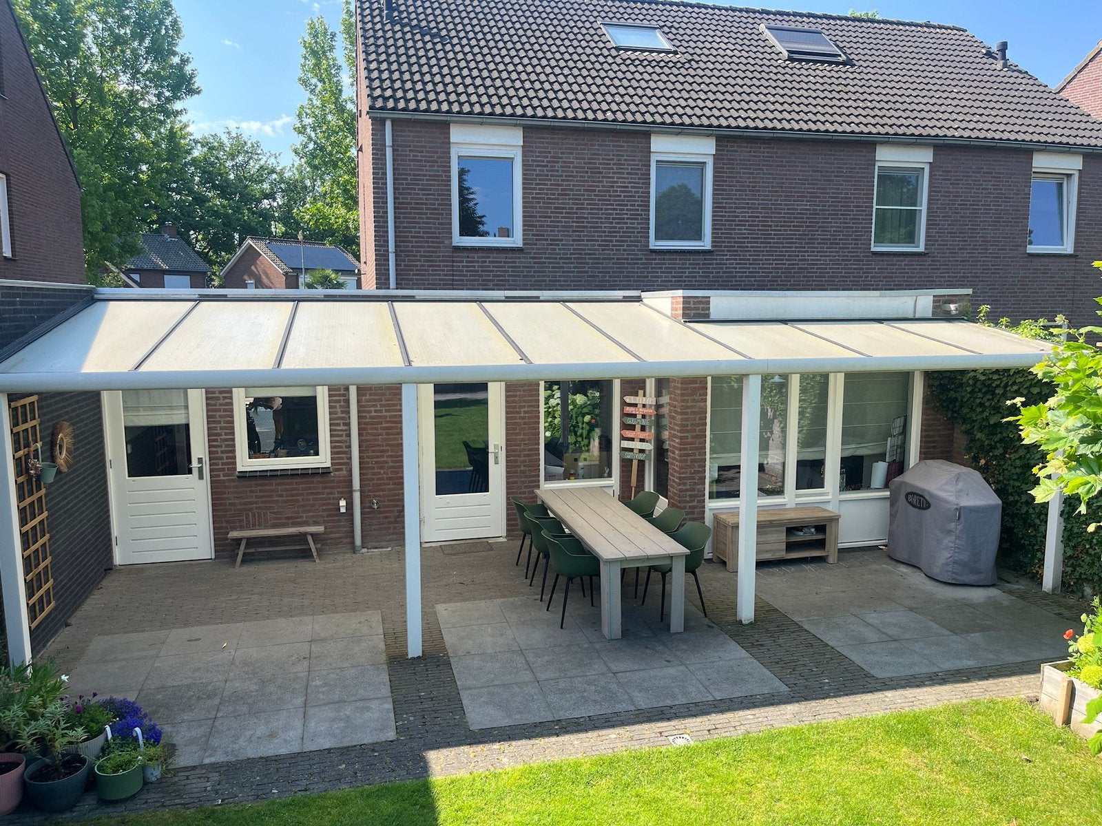 Overkapping aluminium, Tuin en Terras, Ophalen, Zo goed als nieuw, Veranda