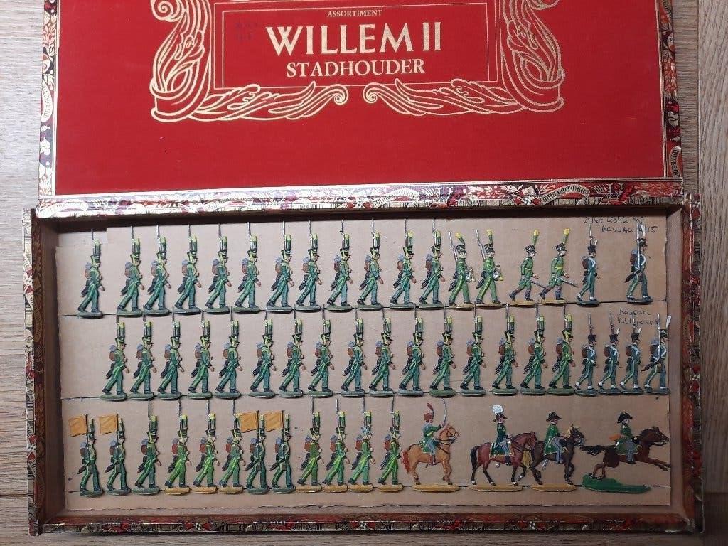 Kieler Zinnfigure. Nassau 1815. Uniek, Verzamelen, Ophalen of Verzenden, Landmacht, Nederland, Embleem of Badge