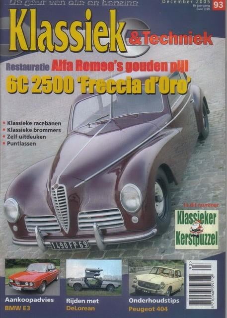 Klassiek & Techniek 93 2005 : Delorean DMC 12 - Peugeot 404, Ophalen of Verzenden, Gelezen, Algemeen