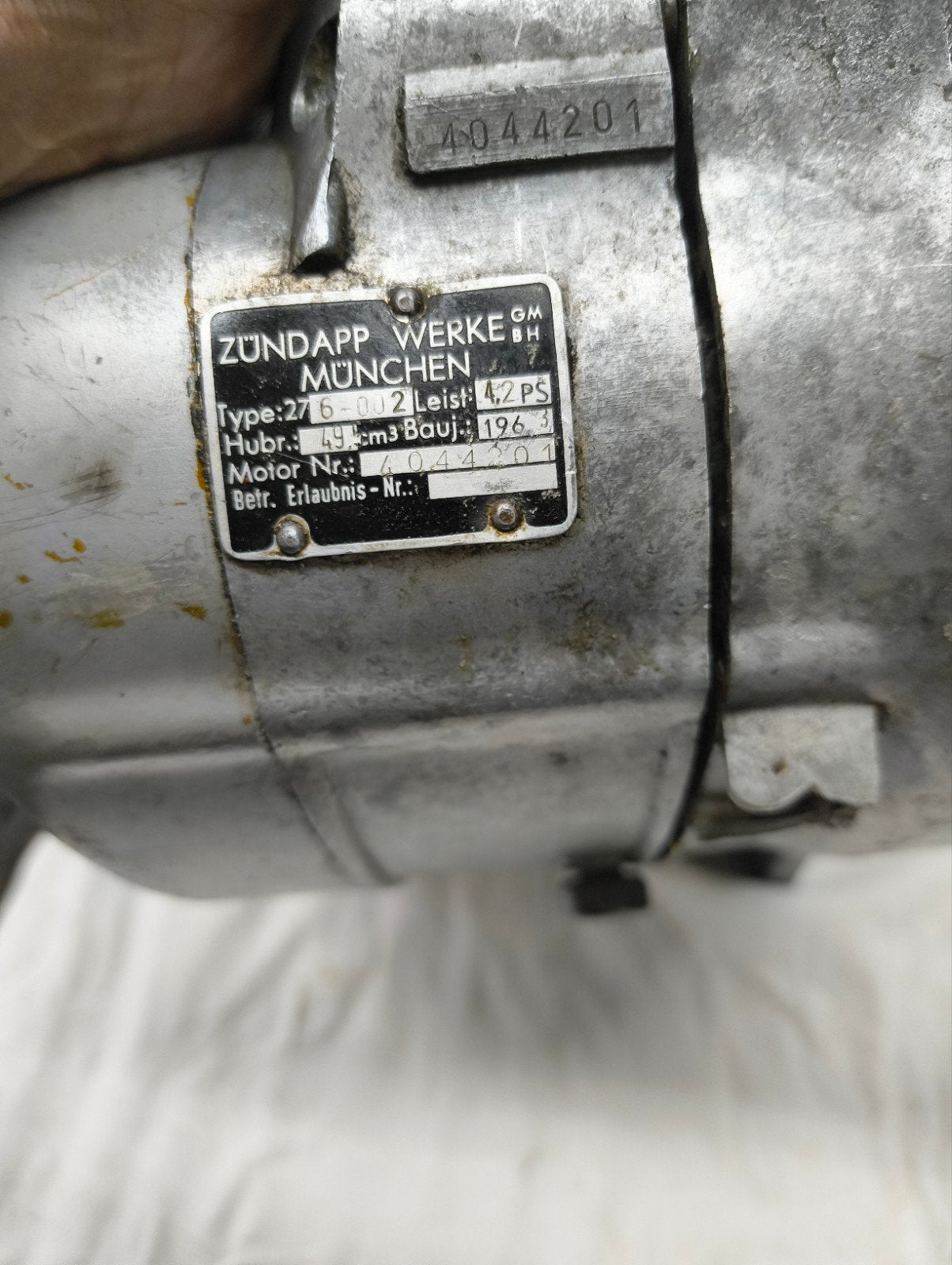 Zündapp Motorblok Type 276-012 (1969), Ophalen of Verzenden, Gebruikt, Blok