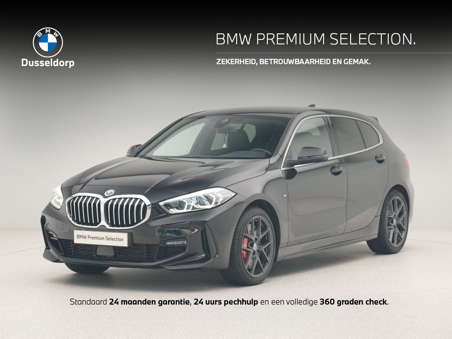 BMW 1 Serie 118i Executive M-Sport (bj 2022, automaat), Dealer onderhouden, 136 pk, Gebruikt, Met garantie (alle)