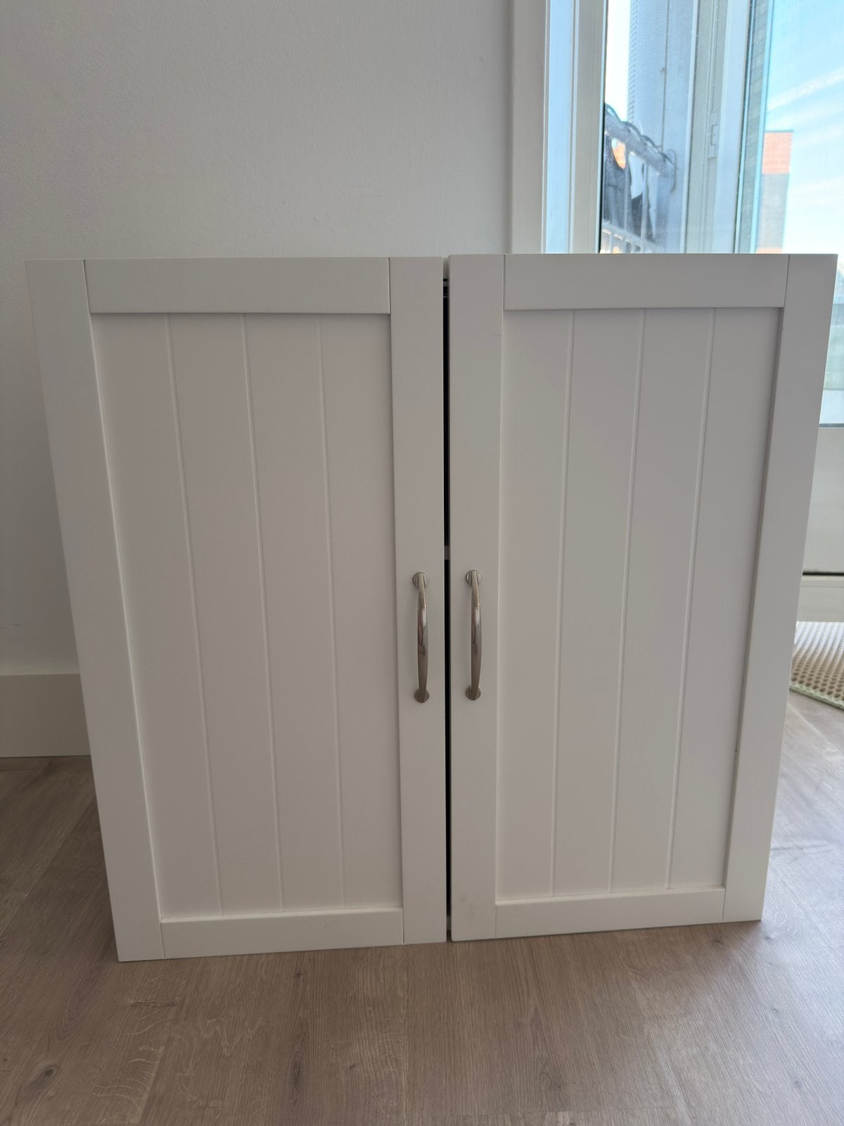 Wall Mounted Bathroom Cabinet – White – 60  60  30 cm, Ophalen, 50 tot 100 cm, Zo goed als nieuw, Minder dan 100 cm