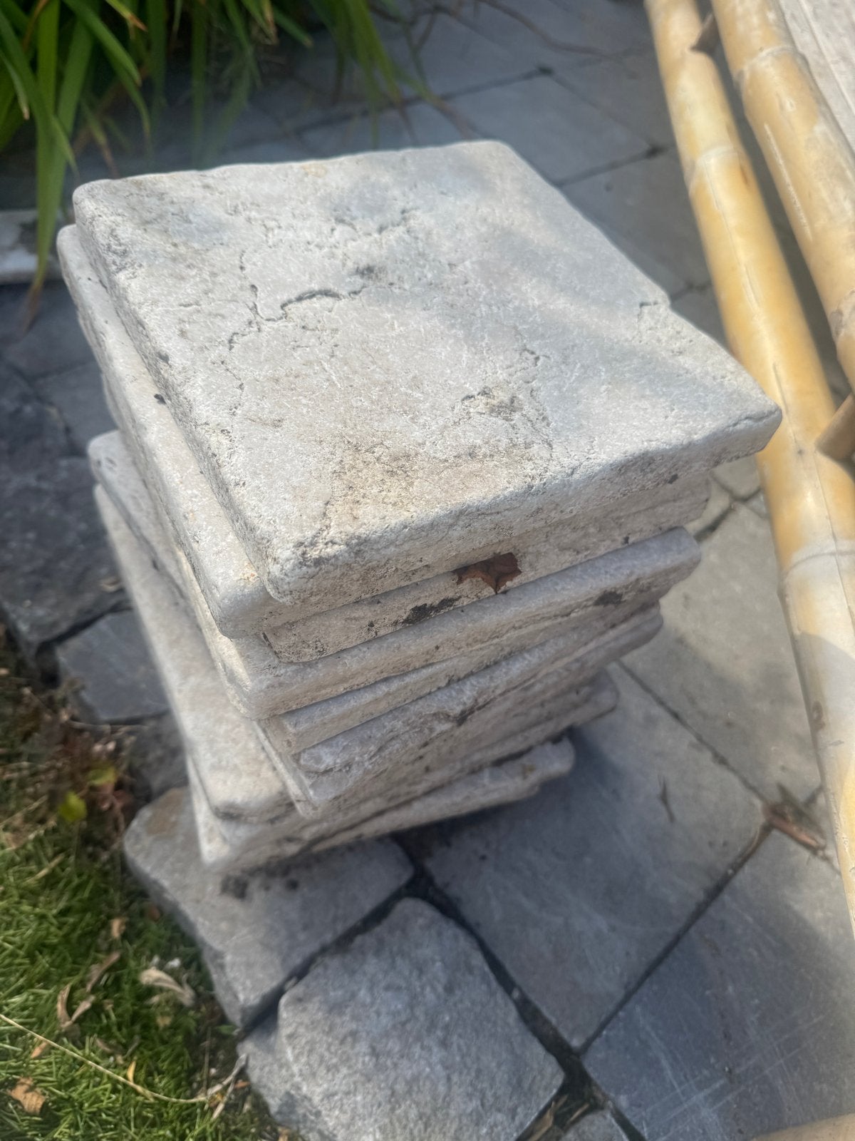 Marmere stenen groot en klein gratis afhalen, Ophalen, Gebruikt, Minder dan 5 m², Vloertegels