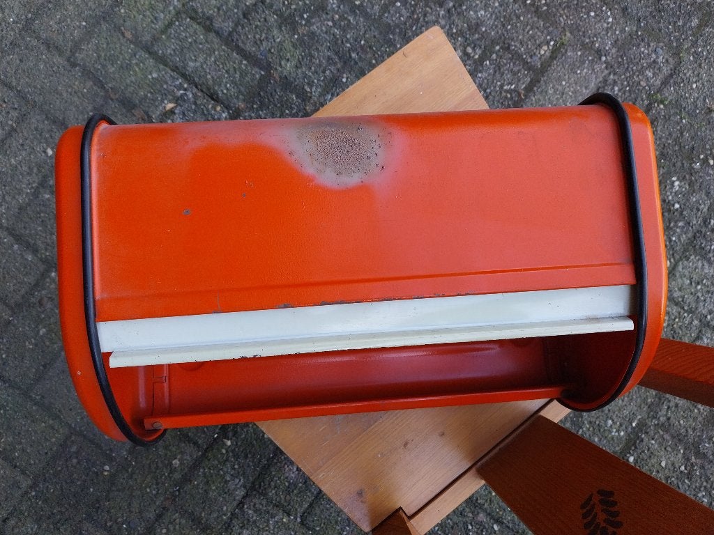 Vintage broodtrommel Brabantia, Ophalen, Gebruikt, Metaal, Brabantia
