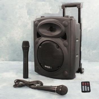 IBIZA SOUND PORT10VHF-BT MOBILE SPEAKER DRAADLOZE MICROFOON