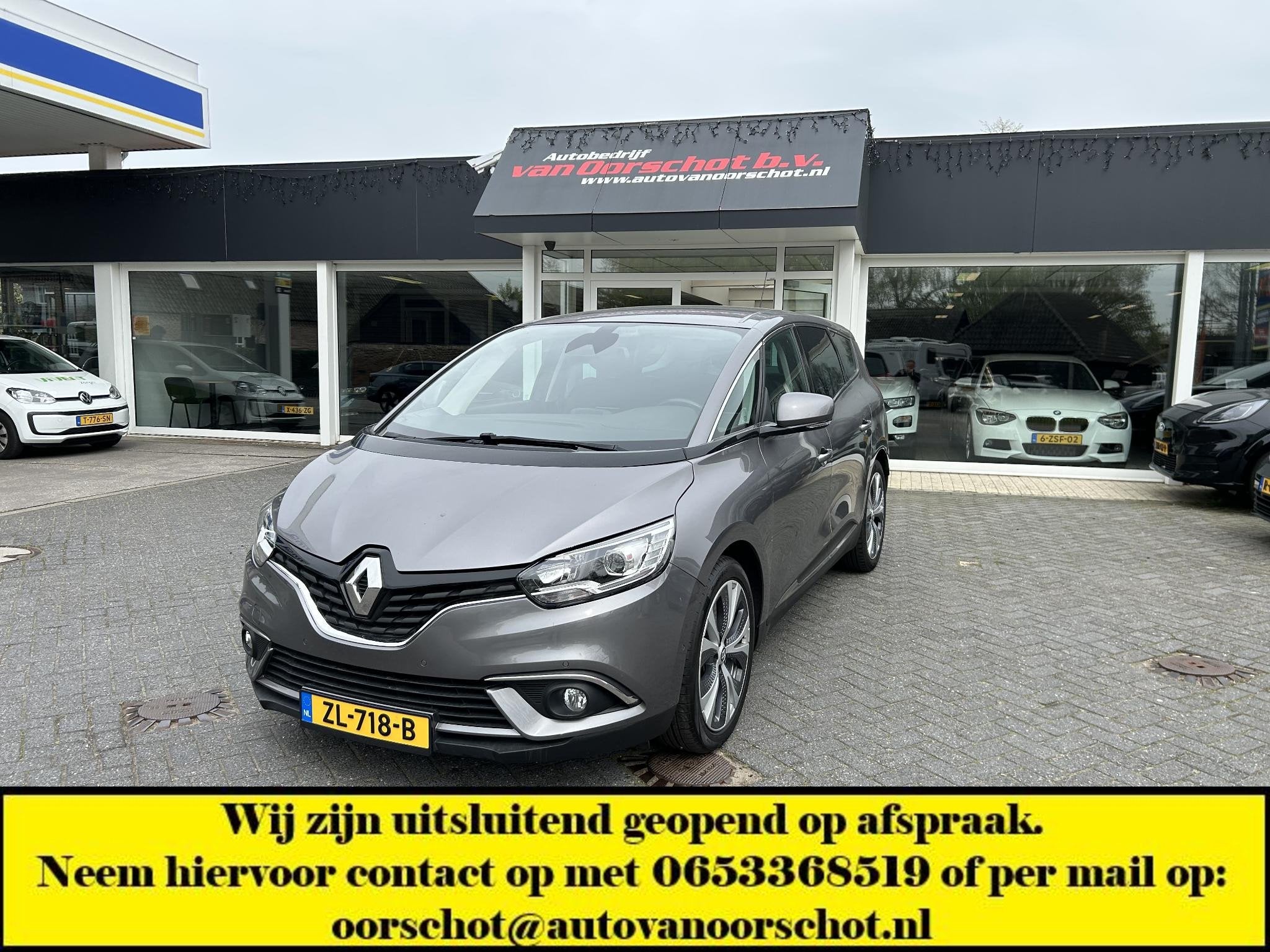 Renault Grand Scénic 1.3 TCe Intens, Auto's, Euro 6, 4 cilinders, Leder en Stof, 1467 kg