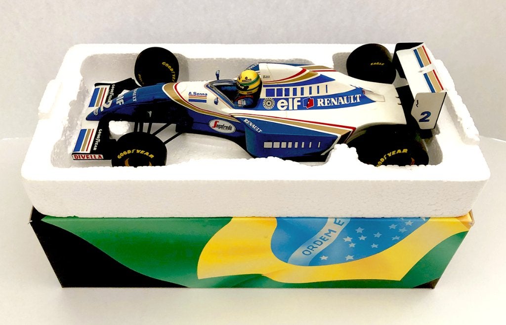 Williams Renault FW16 Ayrton Senna 1:18, Ophalen of Verzenden, Zo goed als nieuw, Formule 1