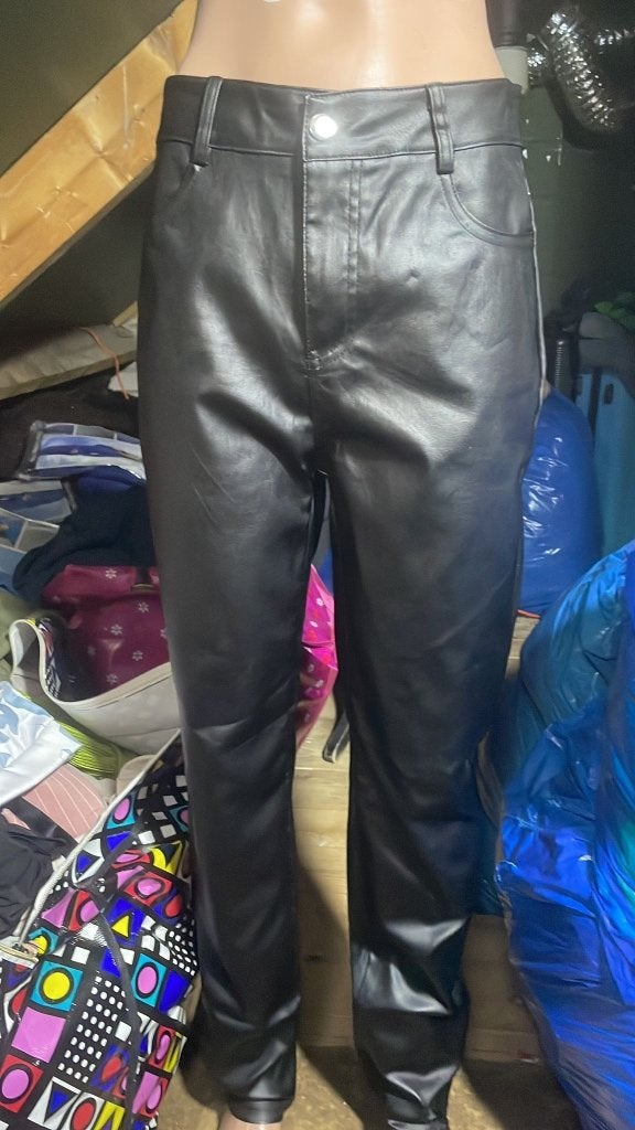 Nieuwe Echt Leren Dames Broeken – Zwart – Maat L & XXL, Zwart, Maat 46/48 (XL) of groter, Nieuw, Ophalen of Verzenden