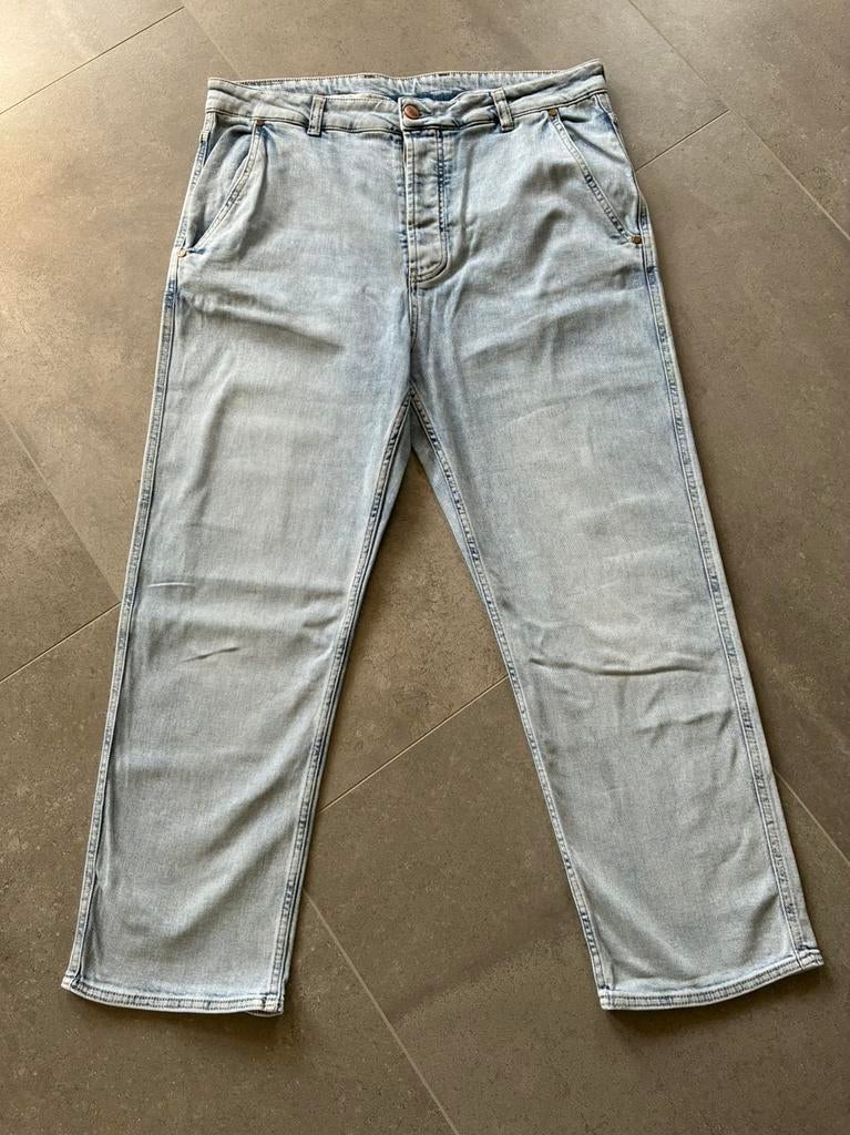 Licht blauwe jeans Caroline Tensen 44 zgan, Verzenden, Zo goed als nieuw, Blauw, W33 - W36 (confectie 42/44)
