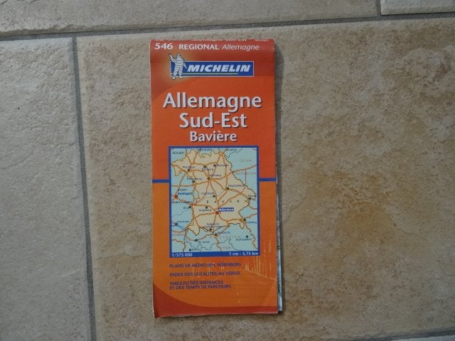 michelin wegenkaart 546 Duitsland zuidoost; Beieren, Boeken, 2000 tot heden, Ophalen of Verzenden, Duitsland, Landkaart