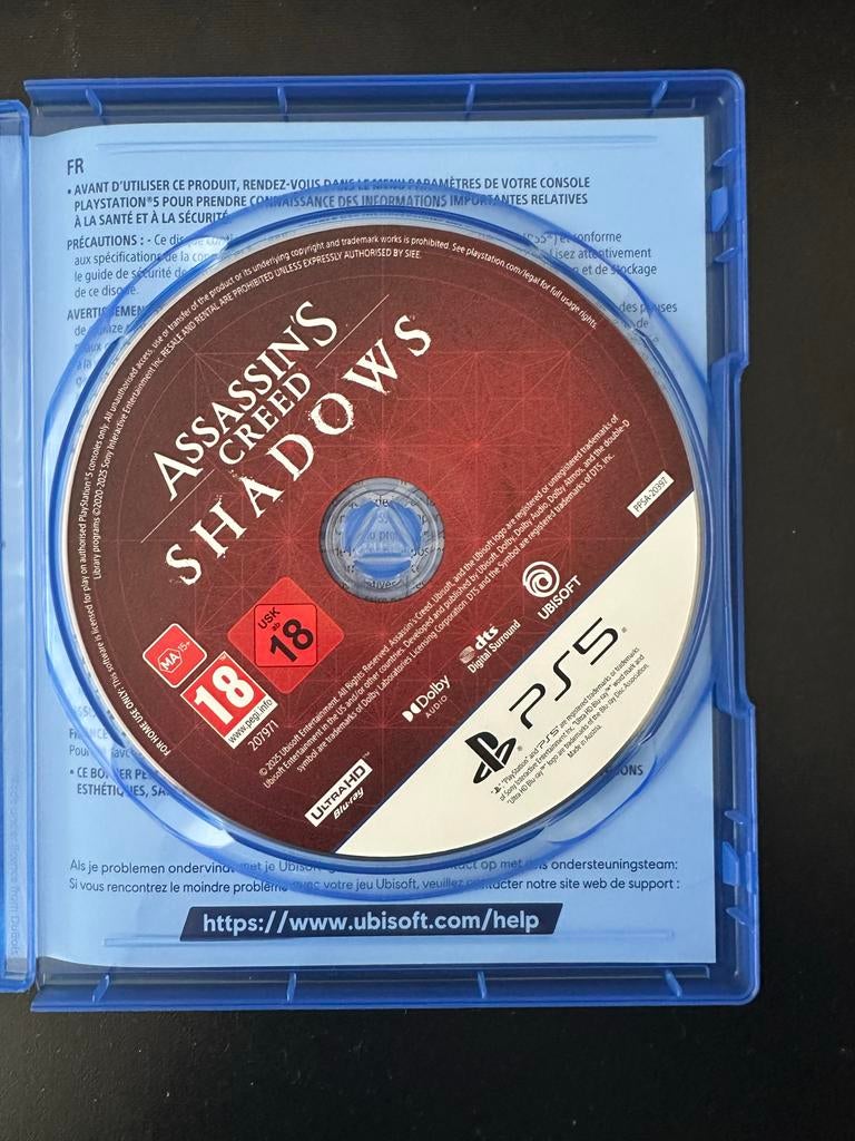 Assassin's Creed Shadows PS5, Spelcomputers en Games, Games | Sony PlayStation 5, Avontuur en Actie, Vanaf 18 jaar, 1 speler, Ophalen of Verzenden