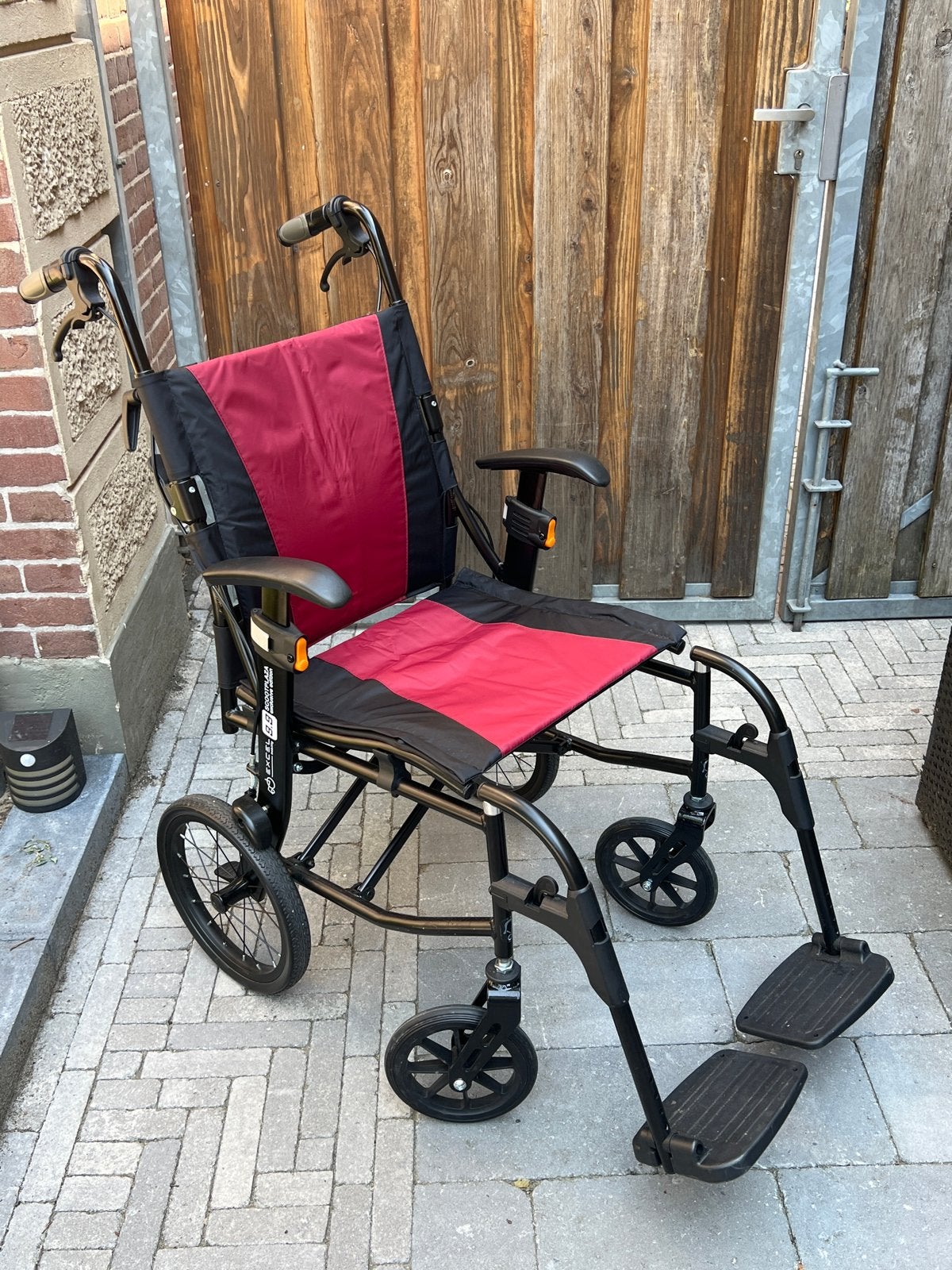 Excel 9.9 Transport rolstoel, Diversen, Rolstoelen, Zo goed als nieuw, Duwrolstoel, Inklapbaar, Ophalen