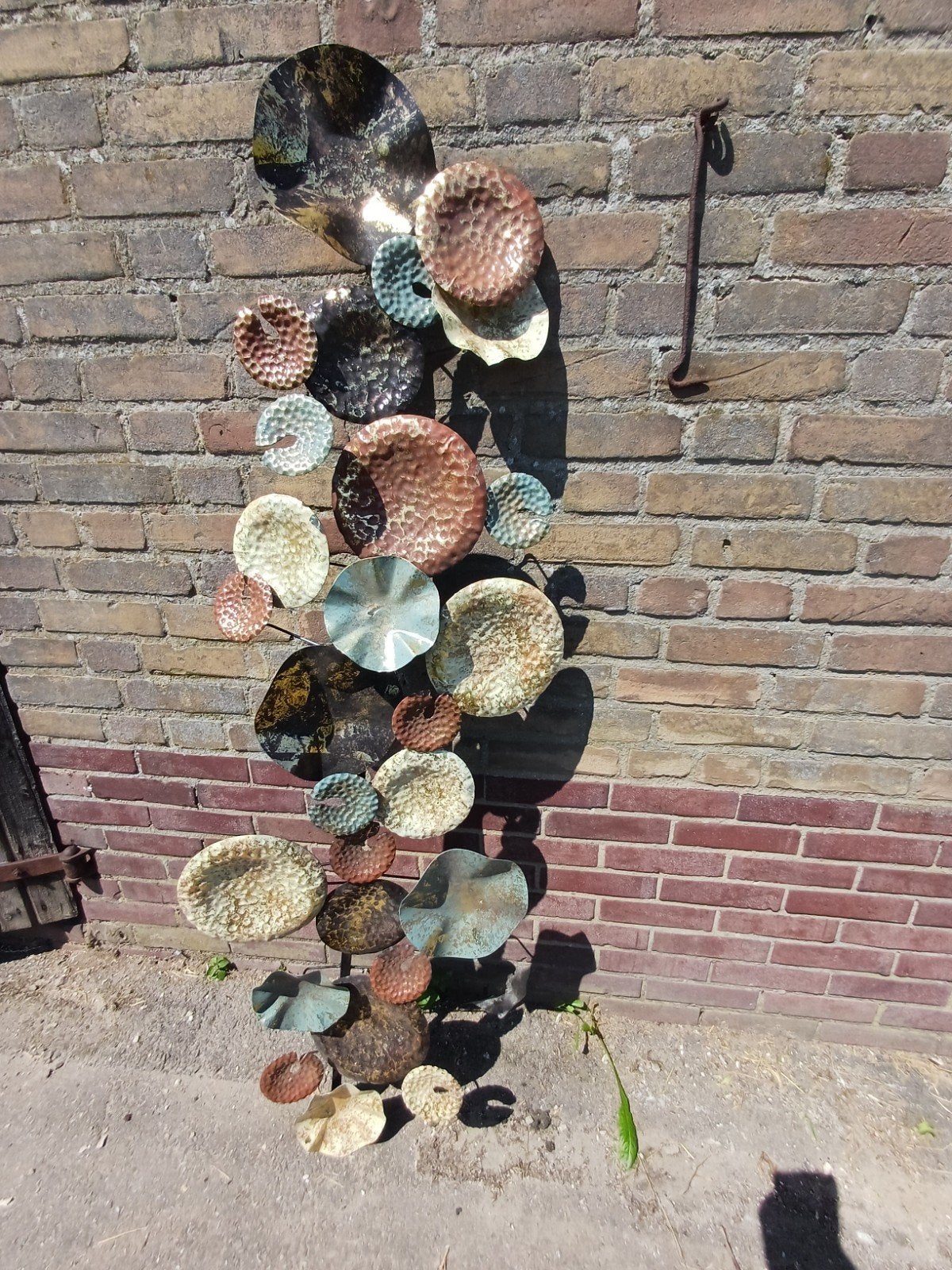 Groot ijzeren wand decoratie., Ophalen