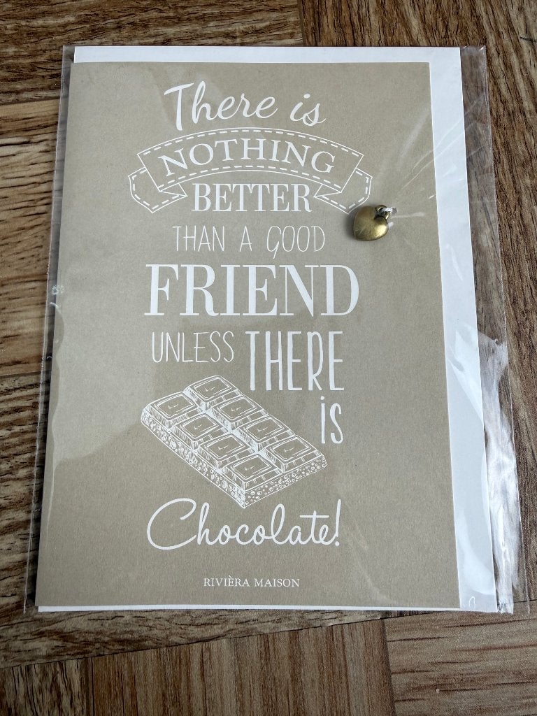 Riviera Maison wenskaart: There is nothing better than choco, Ophalen of Verzenden, Nieuw