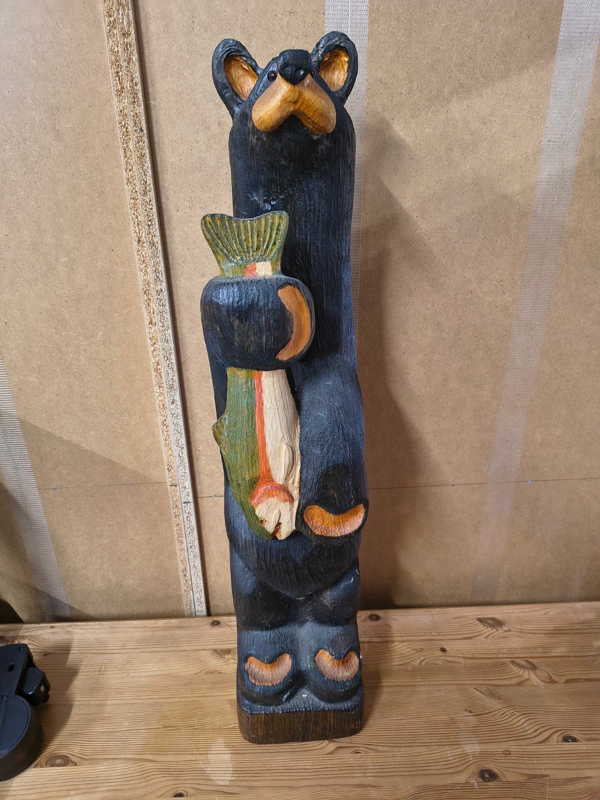 handgesneden houten berenbeeld Big Sky Carvers, Ophalen, 50 - 100 cm, Zoogdier, Beeld