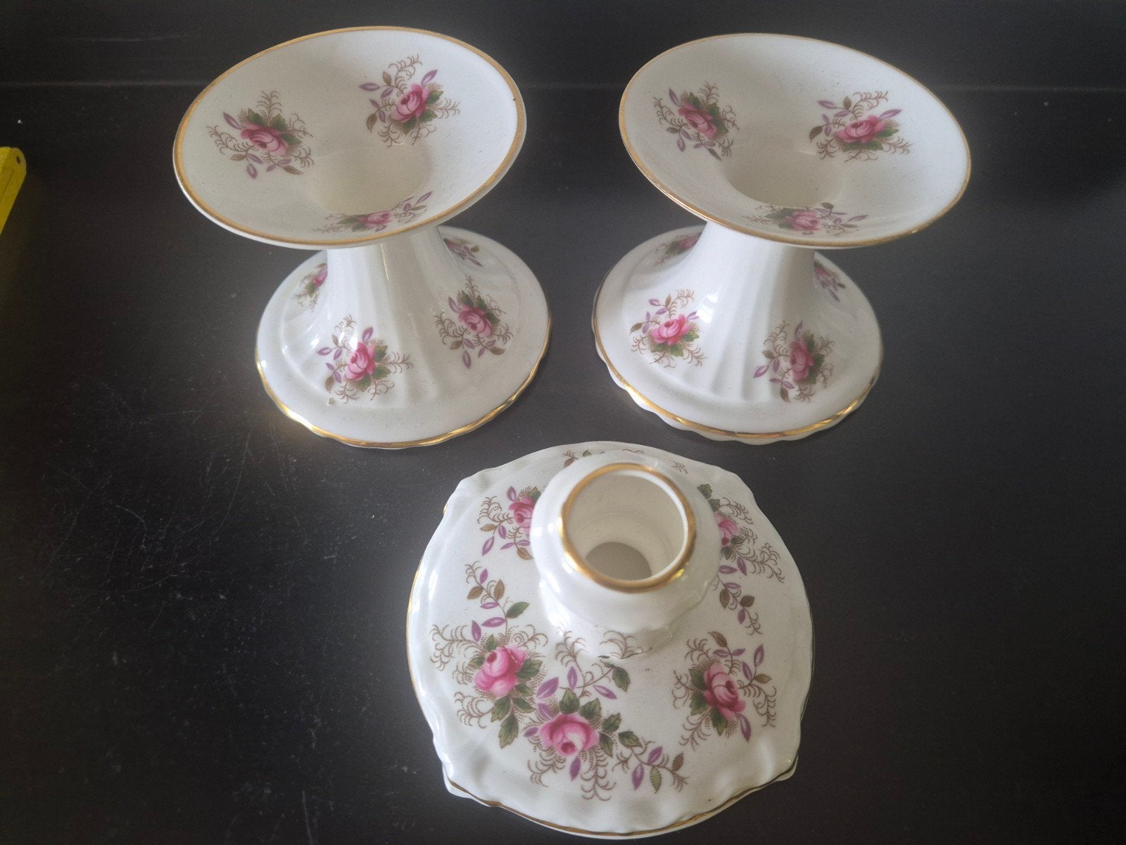 Tafel kandelaars royal albert porselein, Ophalen of Verzenden, Zo goed als nieuw, Porselein, Overige typen