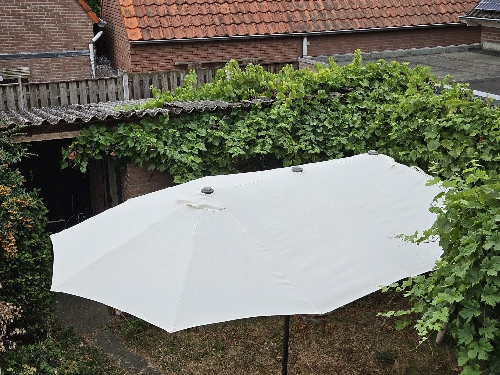 Rechthoekige parasol 2,60m x 4,50m, Ophalen, Gebruikt, 3 tot 4 meter, Stokparasol