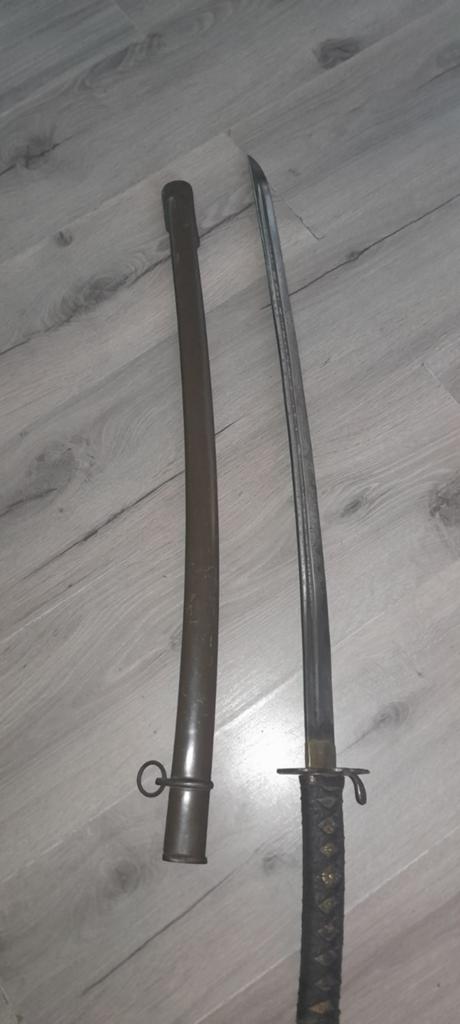 Zwaard WWII officiers origineel Japans netjes scherp  katana, Ophalen of Verzenden, Landmacht, Azië, Zwaard of Sabel