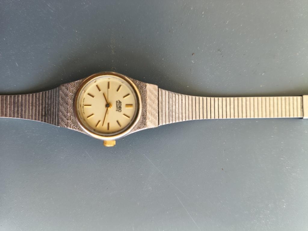 Dames horloge ADEC quartz, Overige merken, Staal, Met bandje, Polshorloge