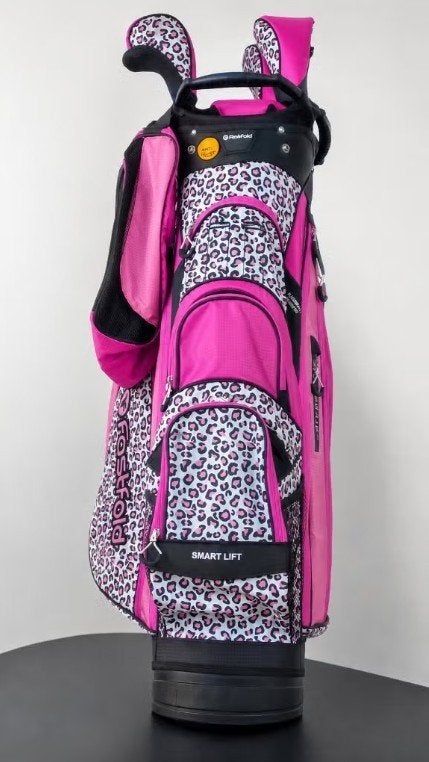 Stijlvolle roze leopard golf tas, Ophalen, Nieuw, Tas, Overige merken