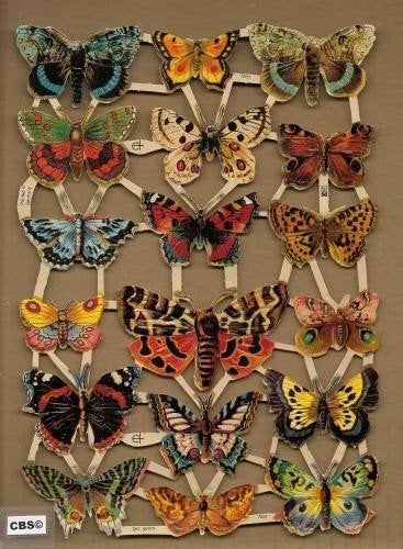 Vlinders poezieplaatjes 7221, Verzamelen, Ophalen of Verzenden