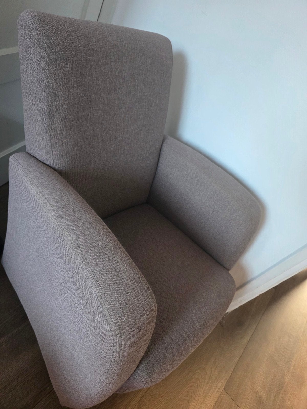 Comfortabele eenpersoonsbank / fauteuil, Ophalen, Gebruikt, 75 tot 100 cm, Stof