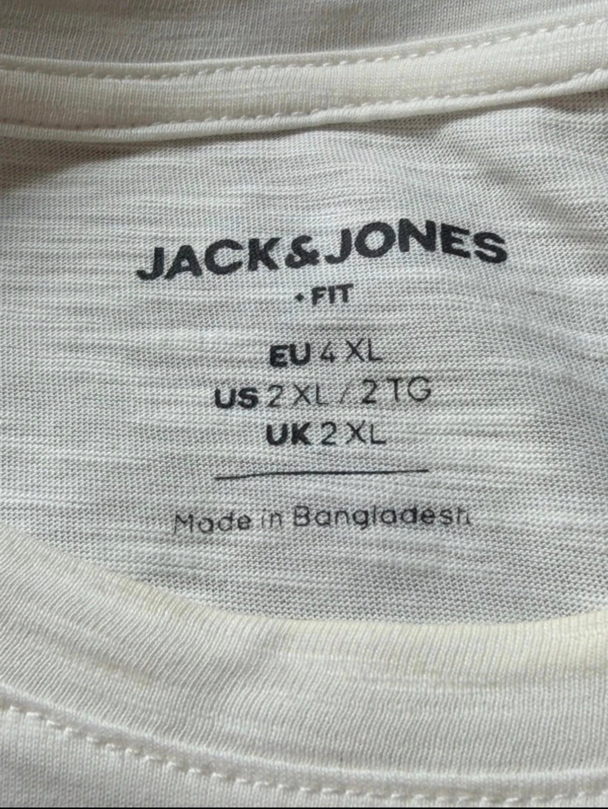 Jack & Jones T-shirt met bloemenprint zak - Maat 4XL, Ophalen of Verzenden, Zo goed als nieuw, Overige maten, Wit