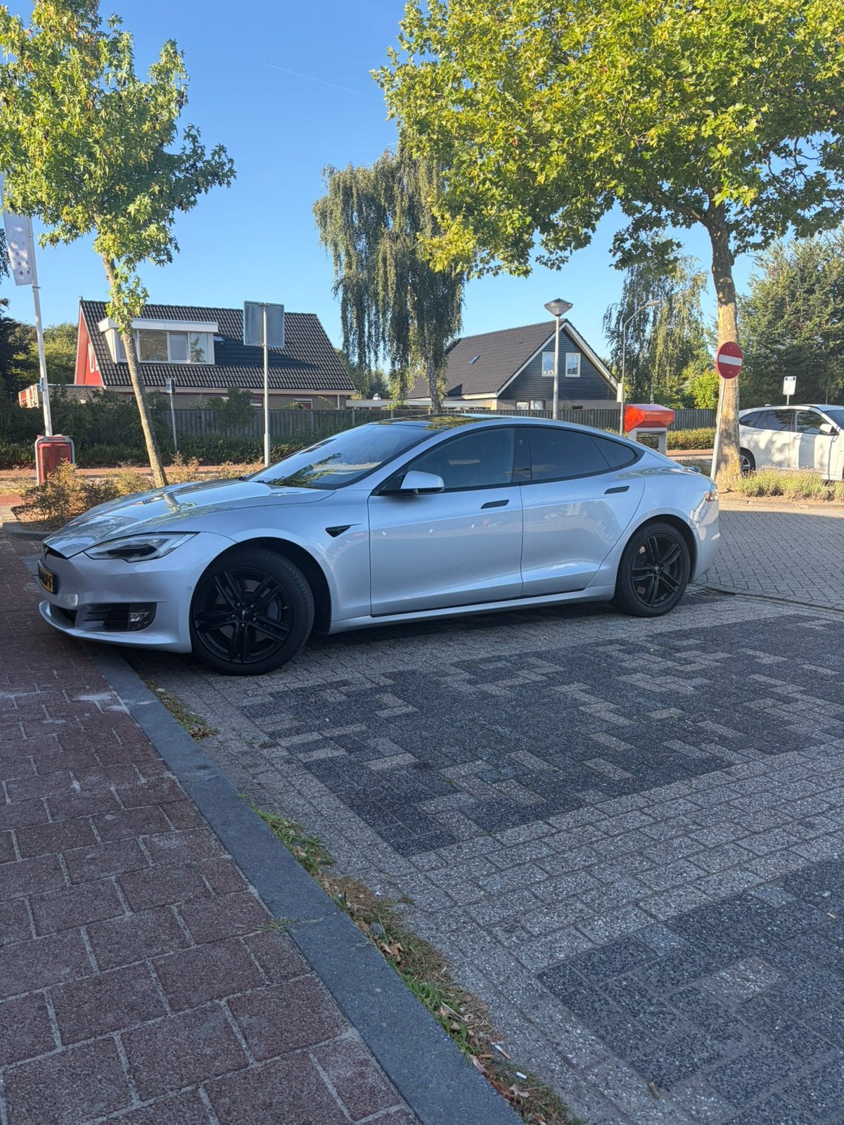 Tesla Model S 19 inch Velgen - Zo Goed Als Nieuw, 19 inch, Gebruikt, Banden en Velgen, Ophalen of Verzenden