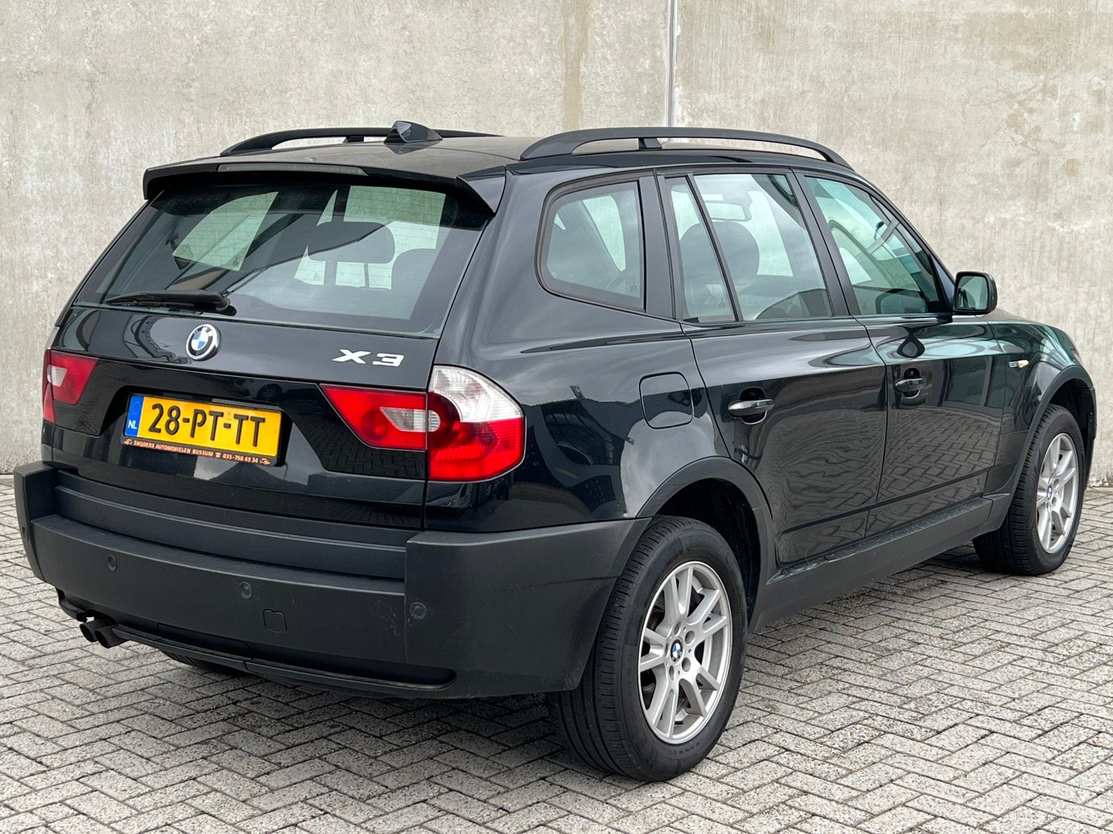 Zwarte BMW X3 2.5i SUV 4X4 Automaat Benzine/NieuweAPK/Airco!, Automaat, Stof, 1800 kg, Zwart