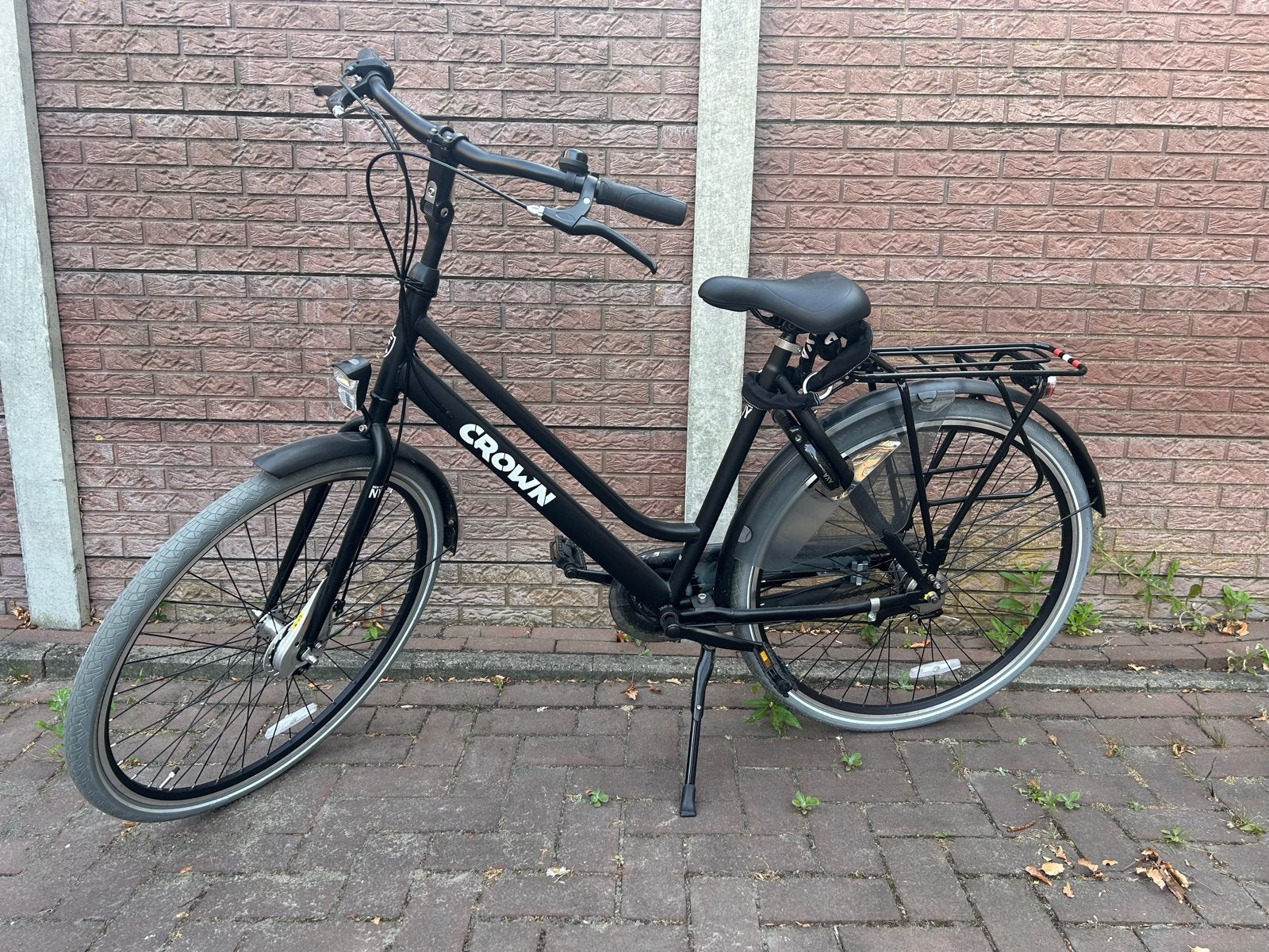 Zgan Crown damesfiets, 28” maat 53, AXA + insteekketting, Versnellingen, Zo goed als nieuw, 50 tot 53 cm, Trommelrem