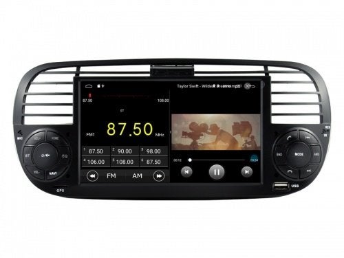 Navigatie fiat 500 2007 carkit android 15 usb carplay 64gb