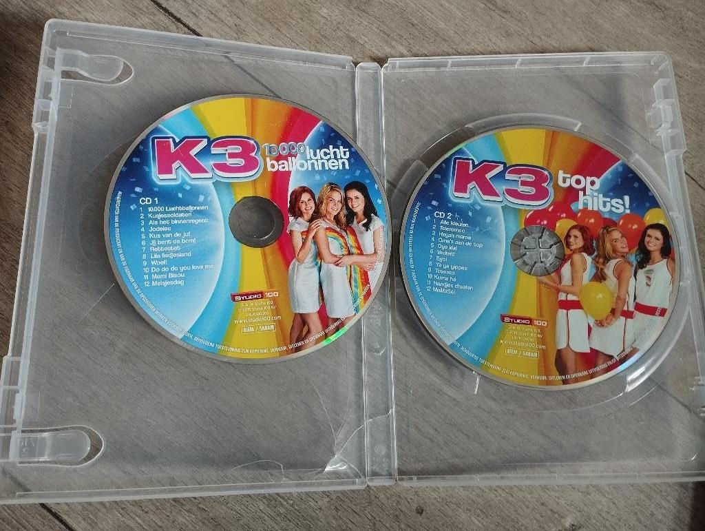 K3 cds 10.000 luchtballonnen en top hits, Ophalen of Verzenden, Gebruikt, Muziek, 6 tot 9 jaar