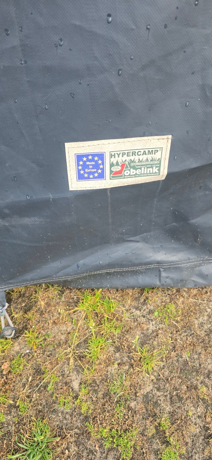 Schuurtent van hypercamp, Ophalen, Gebruikt