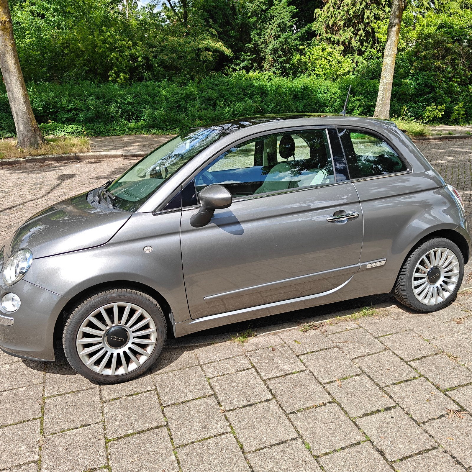Fiat 500 1.2 C 2014 Grijs, Voorwielaandrijving, 1242 cc, 4 cilinders, 840 kg