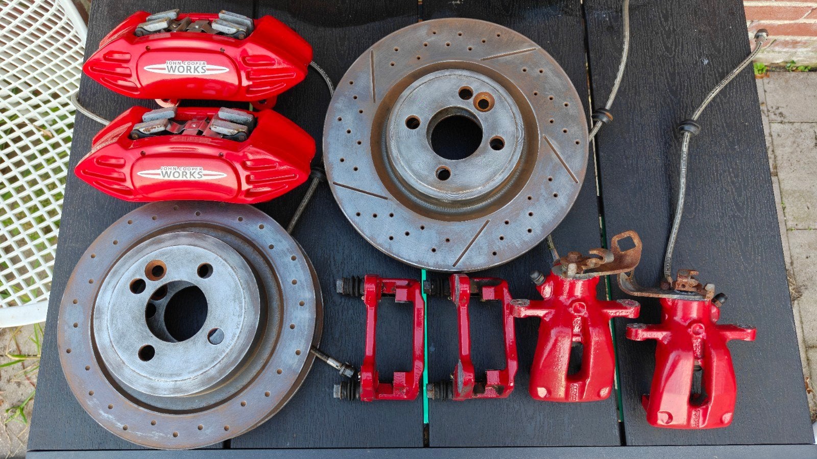 Mini R56 JCW 4-Zuiger Big Brake Kit Remmenset (4x100), Ophalen of Verzenden, Mini