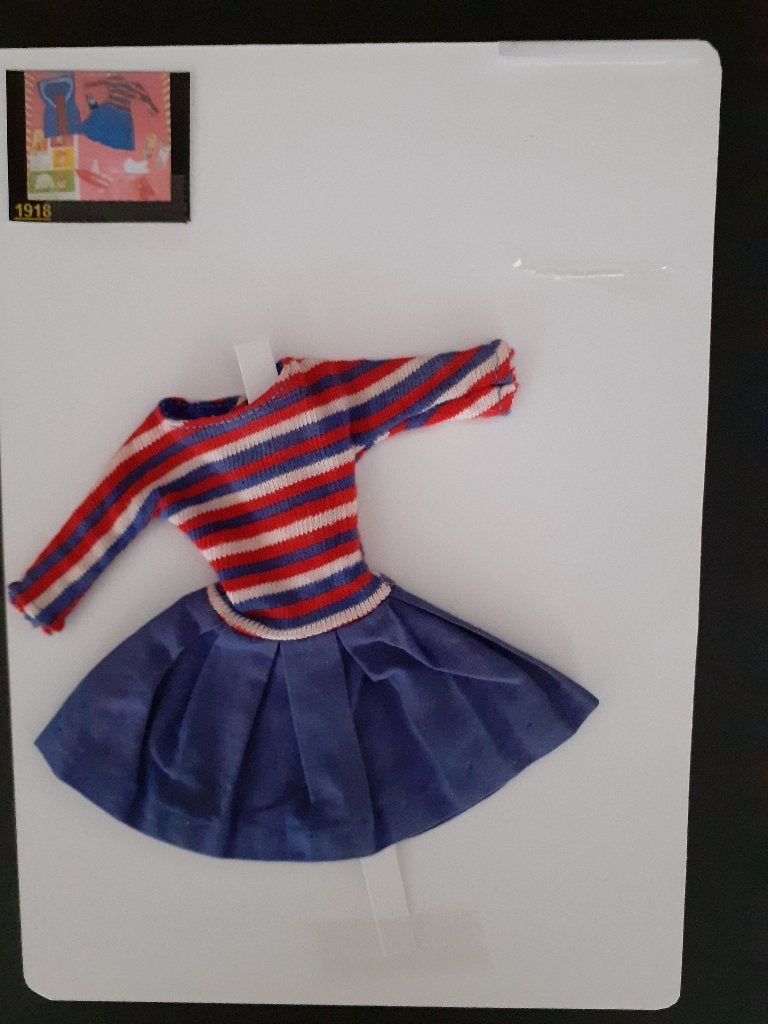 Barbie SKIPPER fashion "Ship Ahoy" (1965), Verzamelen, Verzenden, Gebruikt, Kleertjes