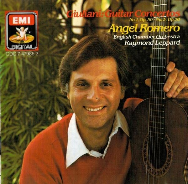 GIULIANI Guitar concertos no.1 & 3 CD ROMERO LEPPARD EMI, Ophalen of Verzenden, Classicisme, Gebruikt, Kamermuziek