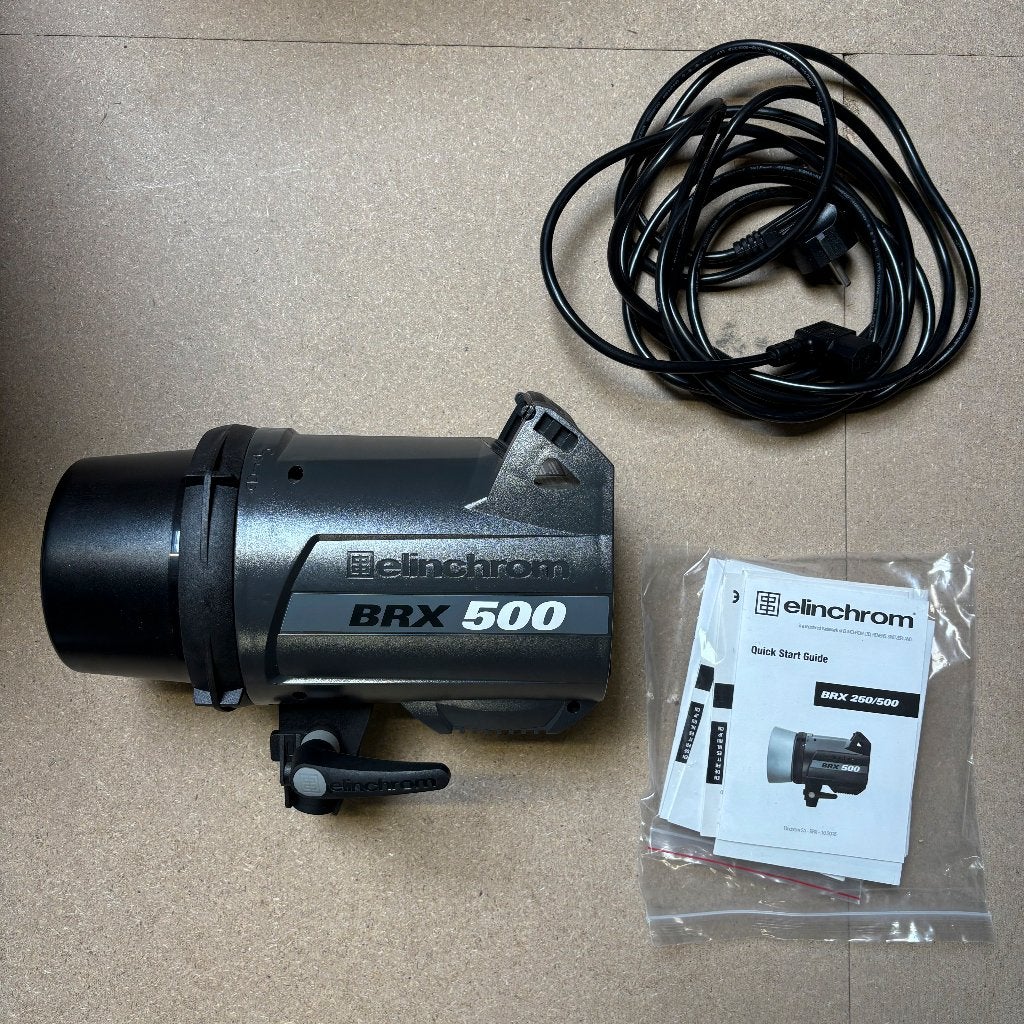 Elinchrom Studioflitsset – 2 x BRX 500 flitsers, softboxen, Ophalen, Gebruikt, Elinchrom, Complete fotostudio