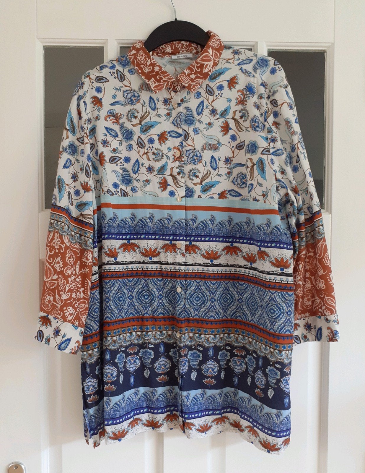 Elena Miro kleurrijke blouse in nieuwstaat maat XL, Elena Miro, Meerkleurig, Maat 46/48 (XL) of groter, Ophalen of Verzenden