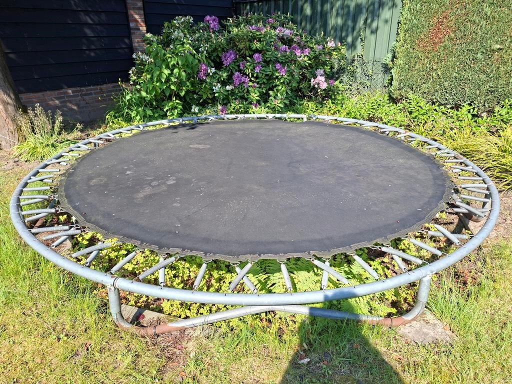 Trampoline 370 doorsnee, Kinderen en Baby's, Speelgoed | Buiten | Trampolines, Ophalen, Gebruikt