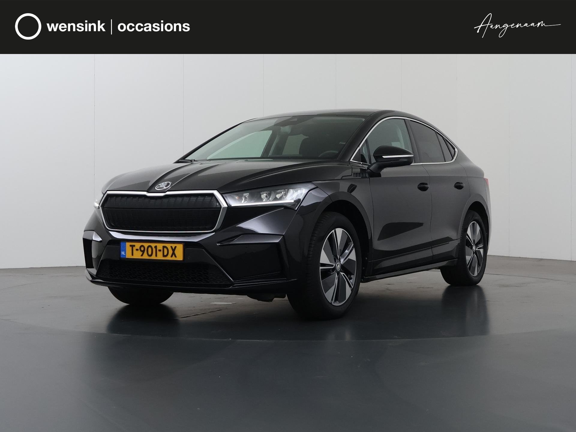 Skoda Enyaq Coupé iV 80 Business Edition | SOH 94% | Panora, Auto's, Dealer onderhouden, Achterwielaandrijving, Zwart, 80 kWh