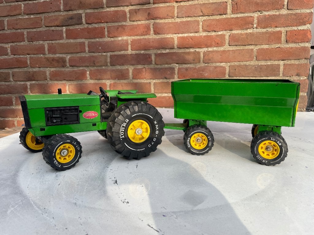Tonka trekker met aanhanger, Ophalen of Verzenden, Gebruikt